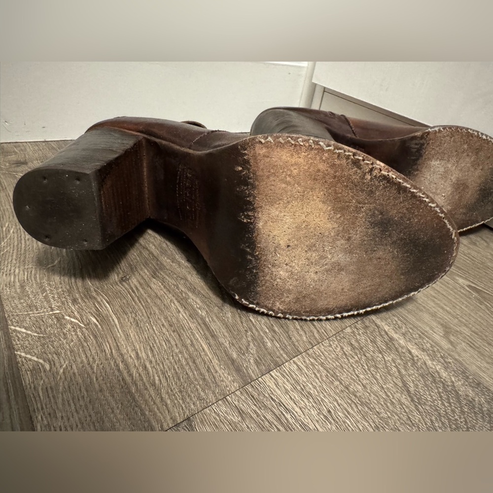 BED|STU Isla Distressed Brown - Teak Leather Ankle Boots - Picture 8 of 9